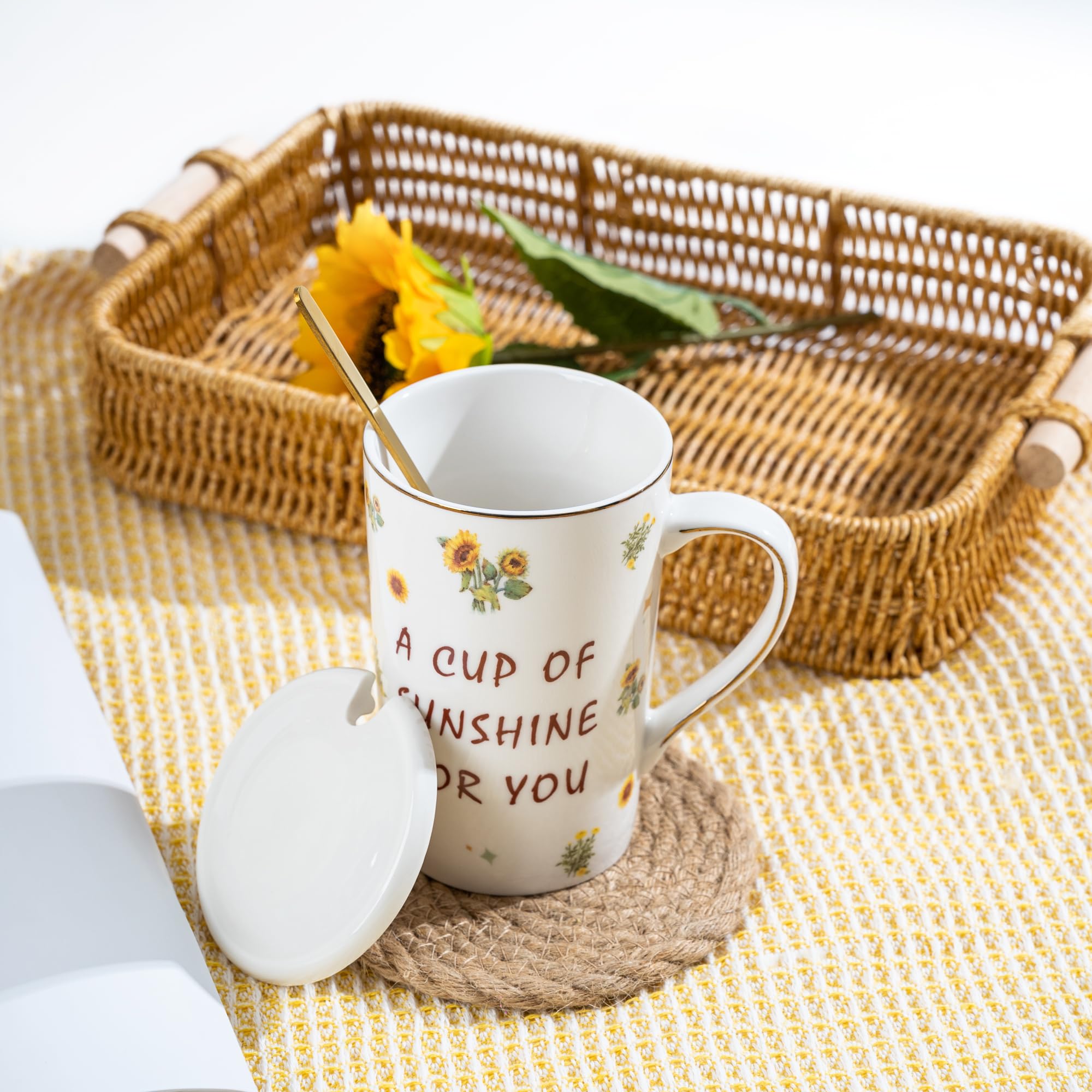 TOYIYAR sunshine mug 12oz for warm beverages and cheerful mornings