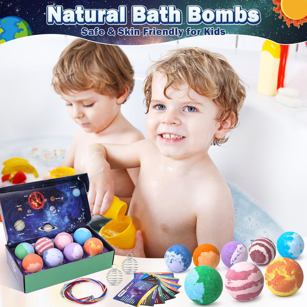 Toylink Galaxy Bath Bombs gift-ready packaging, ideal for birthdays and holidays.