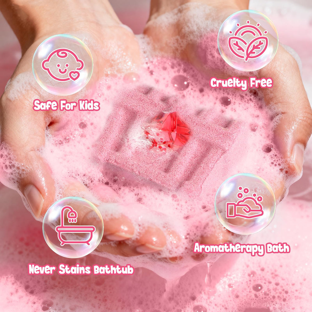 Toylink natural handmade bath bombs delivering moisturizing, skin-friendly care.
