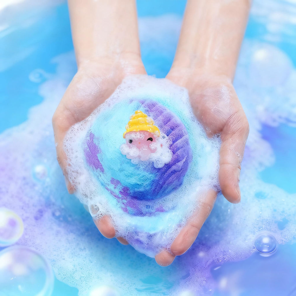 Toylink Ocean Bath Bombs colorful fizz and bubbles brighten bath time.