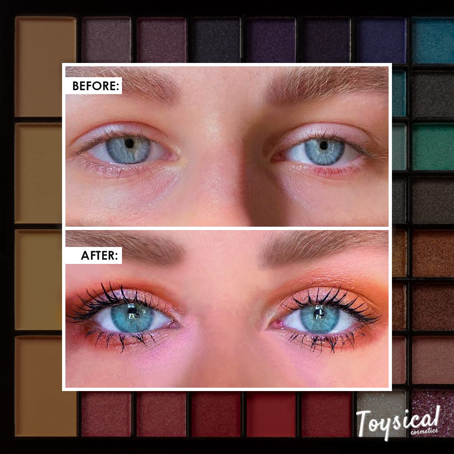 Toysical All In One Makeup Kit tablet-design case highlights convenient fold-out mirror.