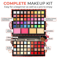 Toysical makeup built in mirror enables quick touch ups on the go