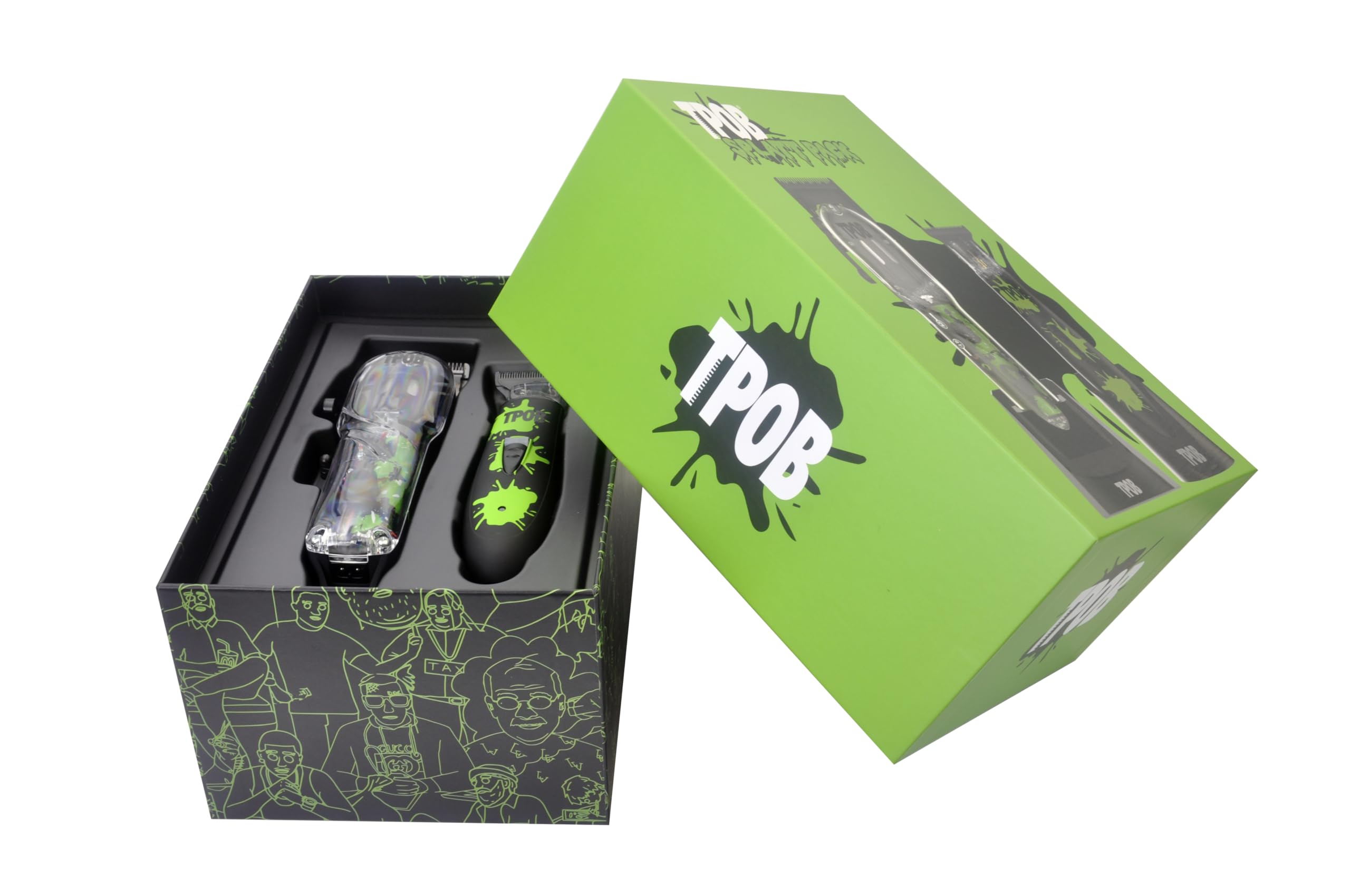 TPOB box set packaging shot highlighting complete clipper and trimmer kit.