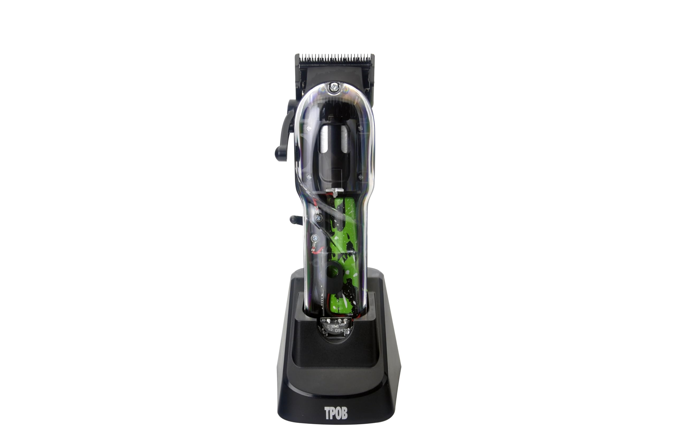 TPOB clipper 6800 rpm motor close-up emphasizing fast cutting and cooler performance.