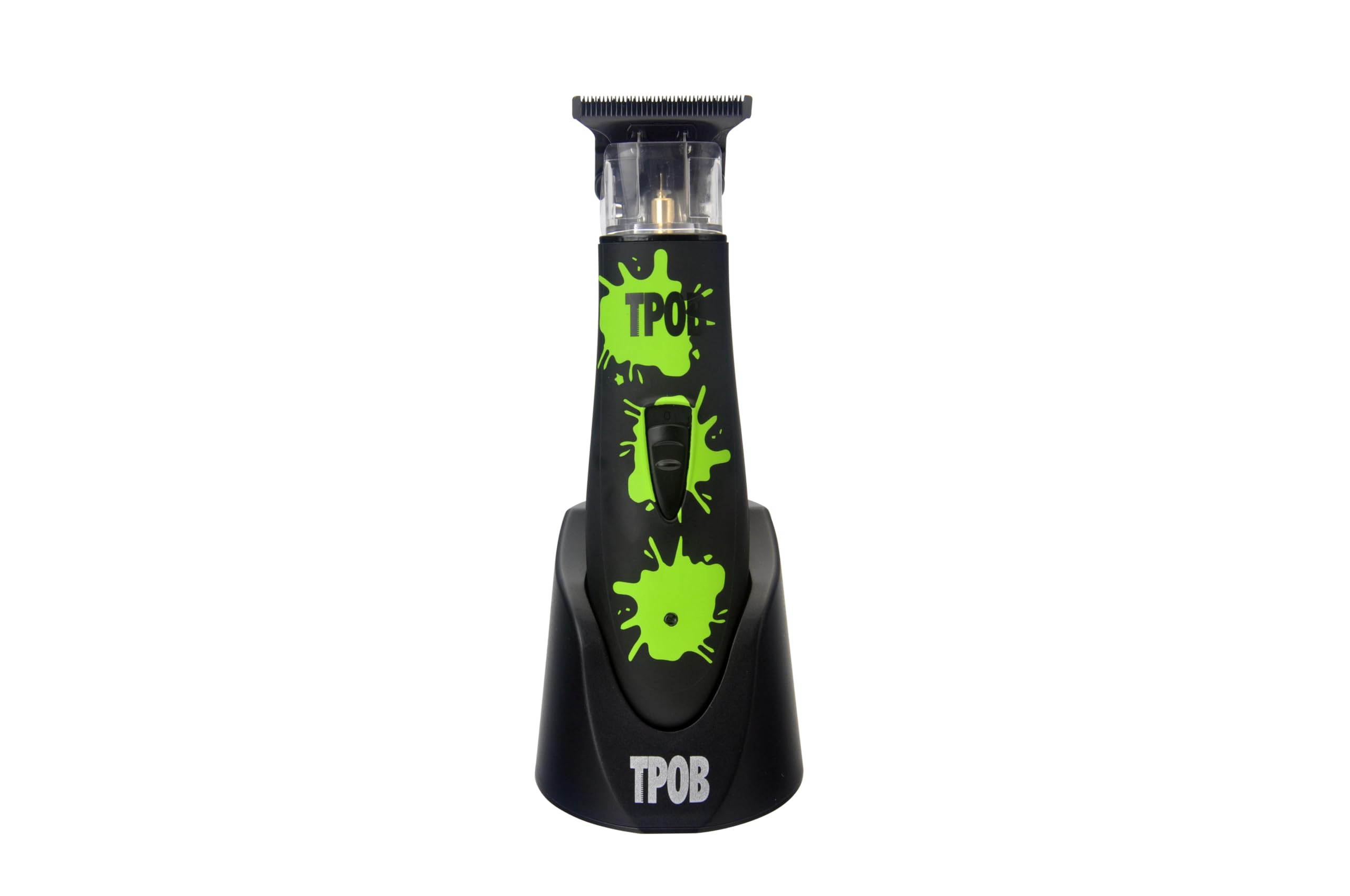 TPOB clipper-trimmer box black side view for comfortable grip during long styling sessions.