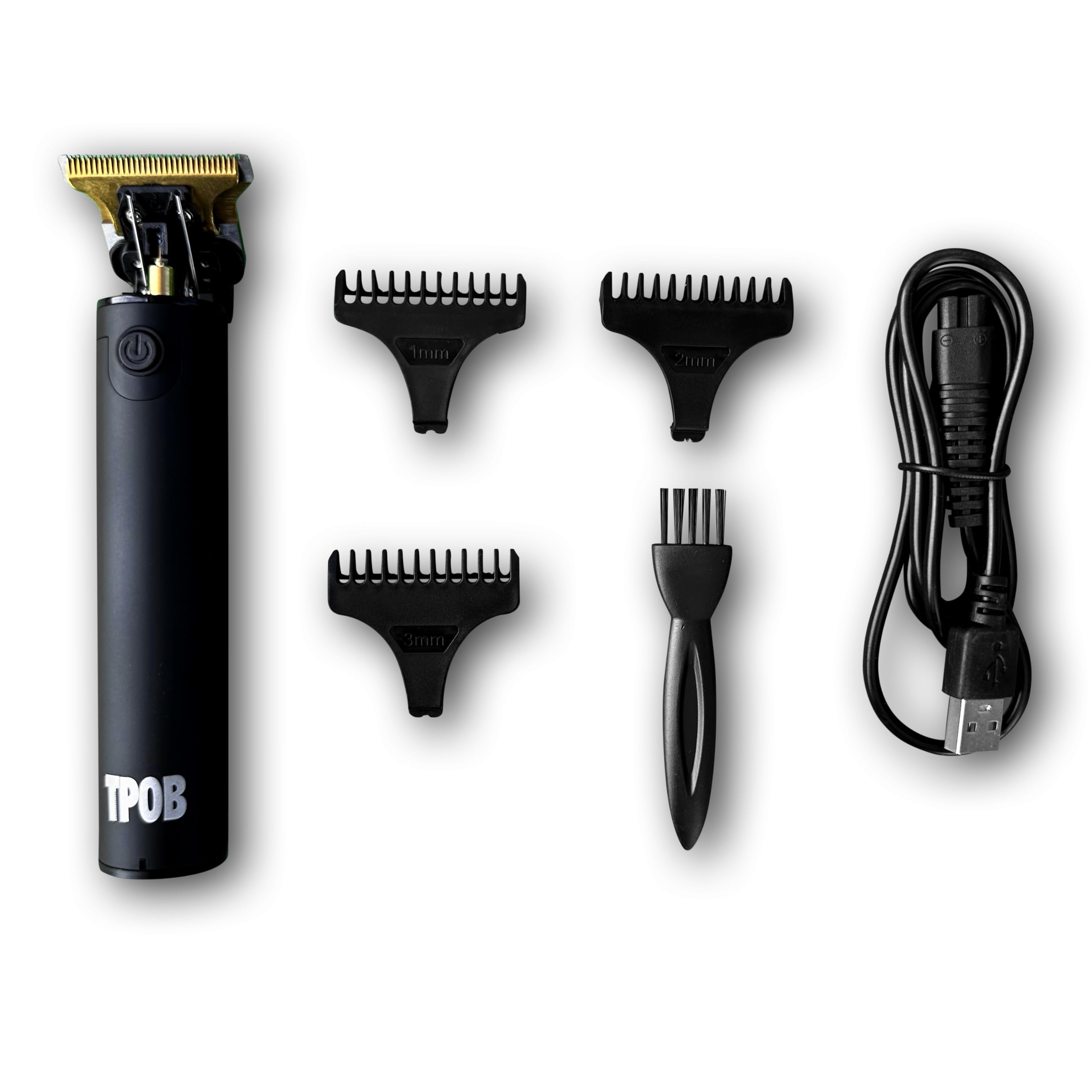 TPOB Ghost Beard Trimmer Ghost Blackout guards attachments demonstrate versatile trim options