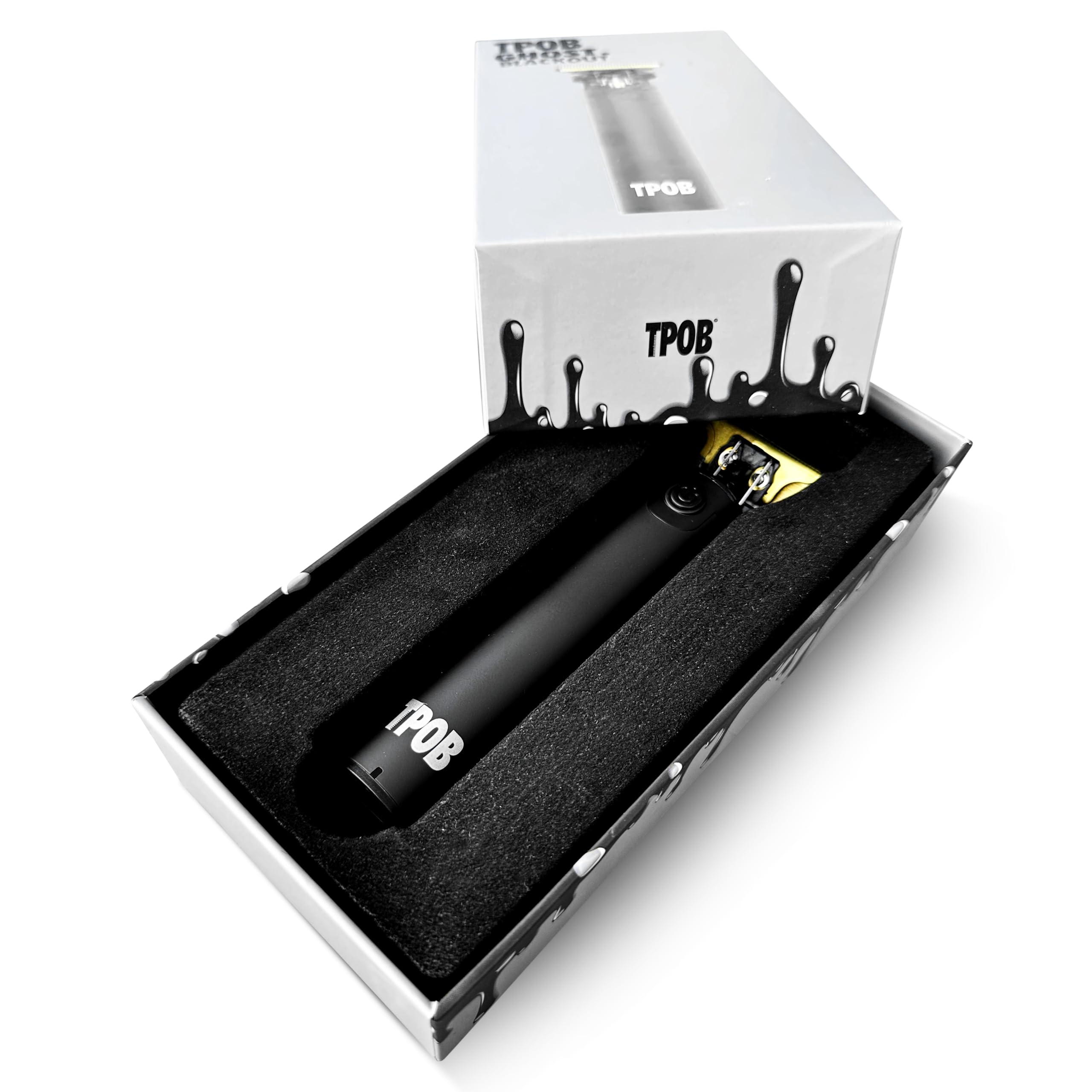 TPOB Ghost Beard Trimmer Ghost Blackout with DLC blades emphasizes cooler performance