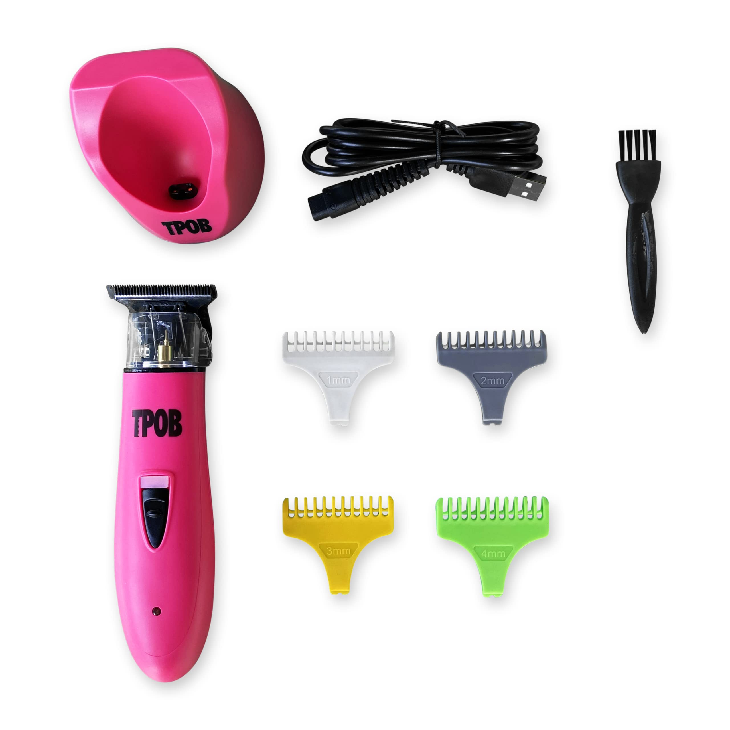 tpob ghost x candy-trimmer charging stand enables quick top-ups between trims.