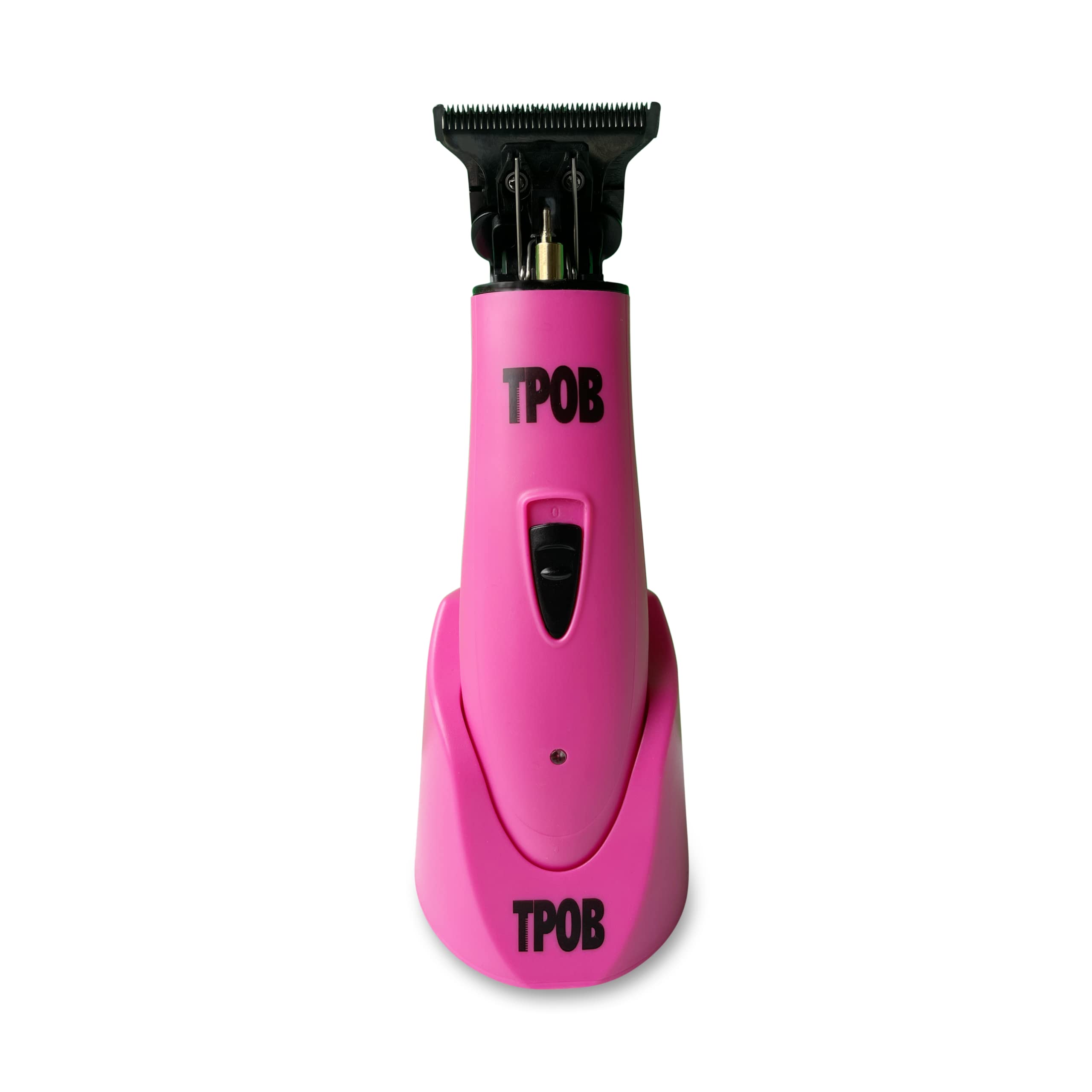 tpob ghost x candy-trimmer front view showcases dlc blades for cooler, smoother cuts.