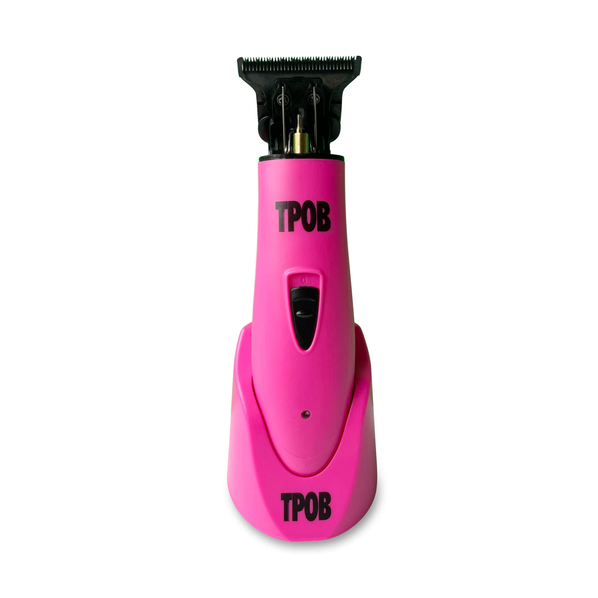 tpob ghost x candy-trimmer front view showcases dlc blades for cooler, smoother cuts.