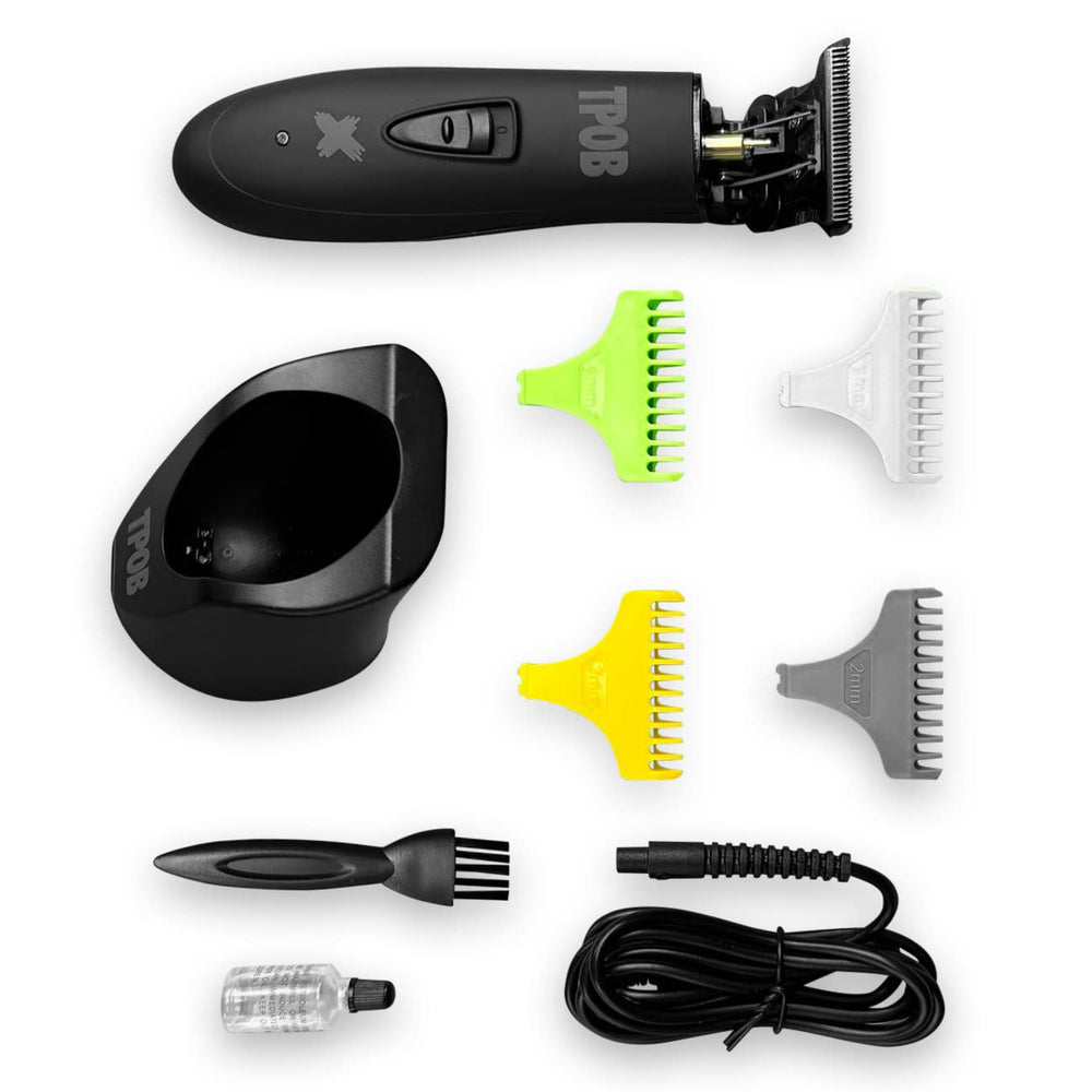 TPOB Ghost X ergonomic handle supports comfortable, extended grooming sessions.