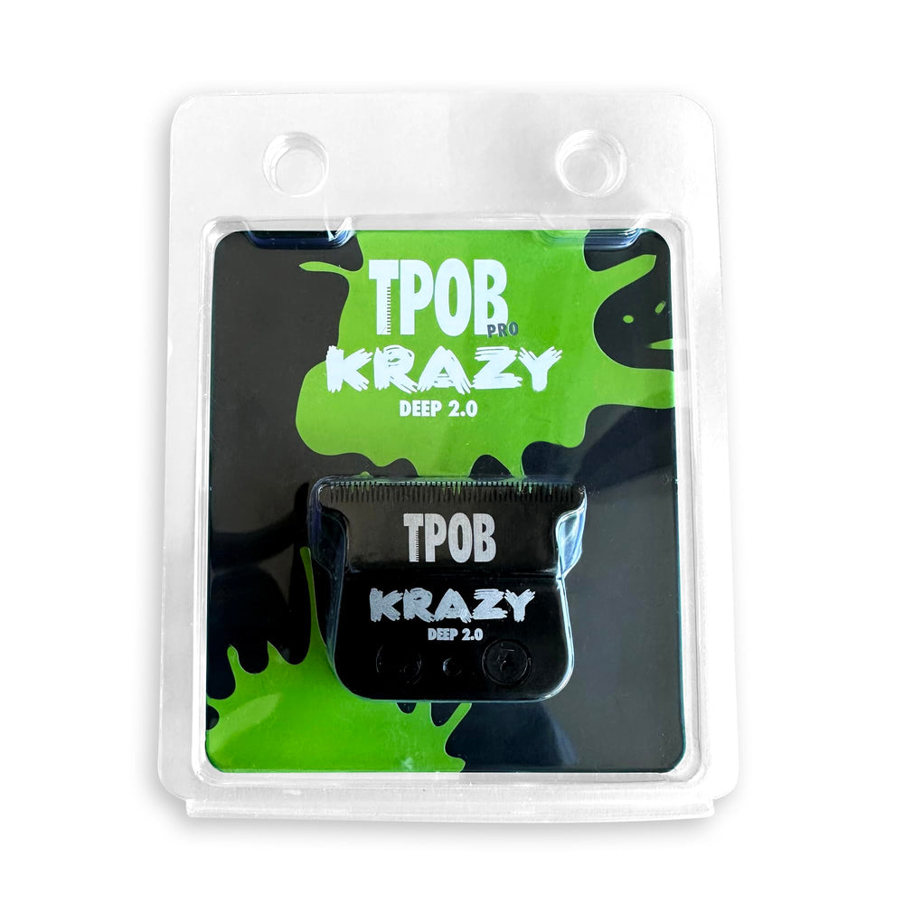 TPOB Krazy Deep 2.0 clipper head showcases long-lasting edge with high hardness.