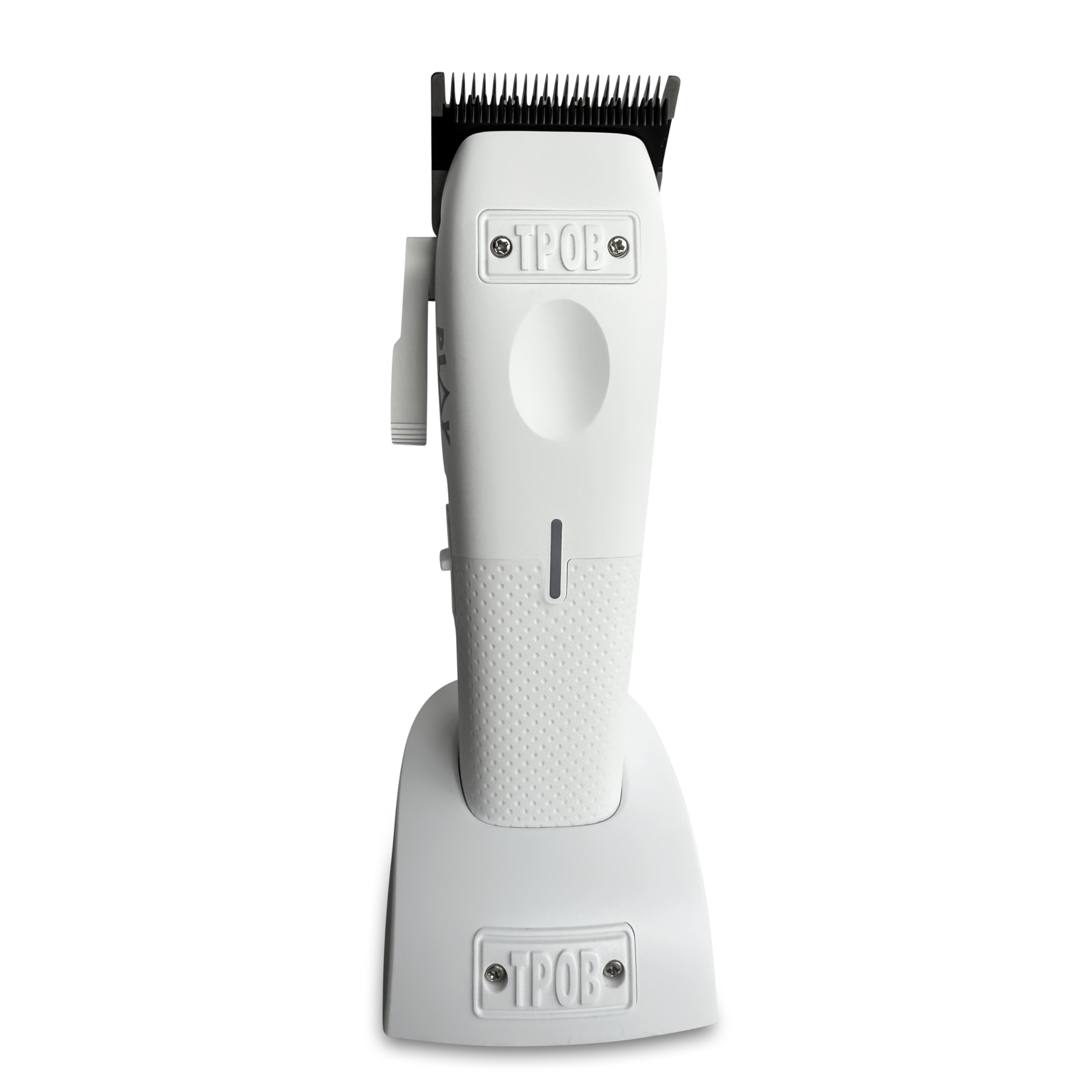 TPOB Mini Play Clippers white front view for precise fades
