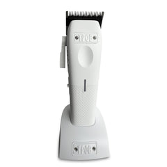 TPOB Mini Play Clippers white front view for precise fades