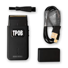 TPOB Mini Skull Single Shaver black-compact design for discreet travel