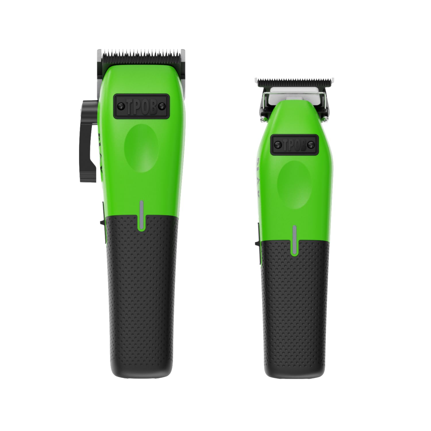 TPOB Play Barber Clippers green close-up blade for sharp cuts