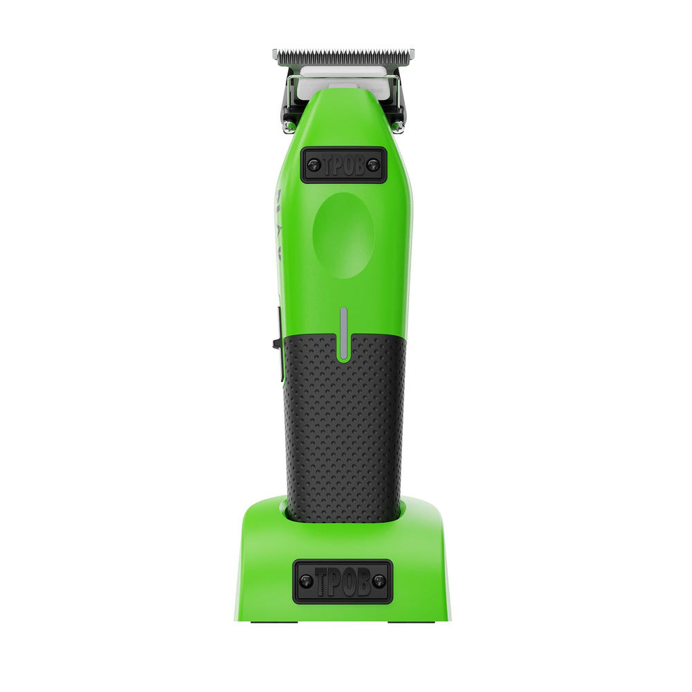 TPOB Play Barber Clippers green rubber grips with customization options