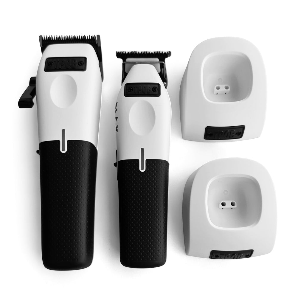 TPOB Play rubber grip close-up shows ergonomic handling during trims