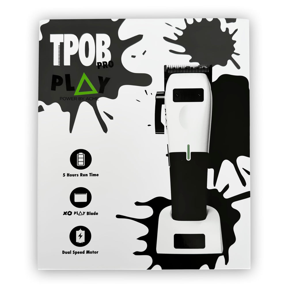 TPOB Play Barber high-speed operation with quiet cutting for distraction-free grooming.