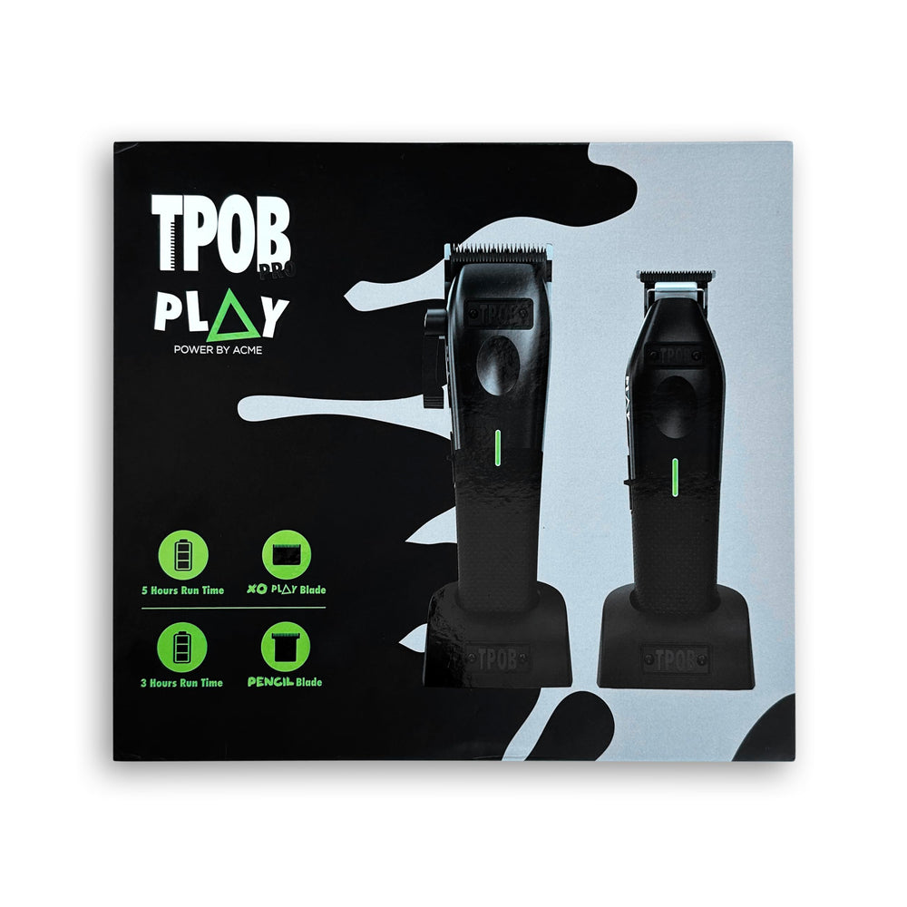 TPOB Play clipper resting on charging base for easy recharging
