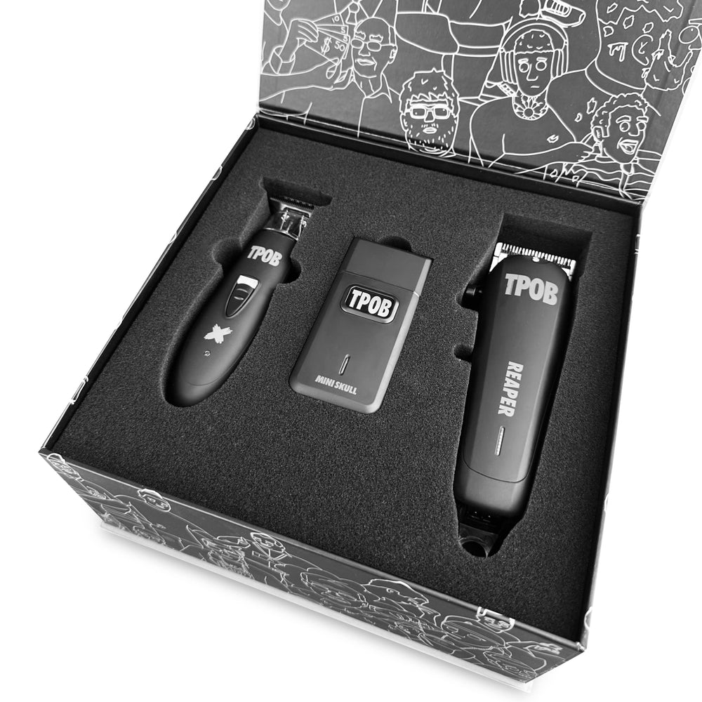 TPOB Slime 2 Black clipper side view highlighting ergonomic grip