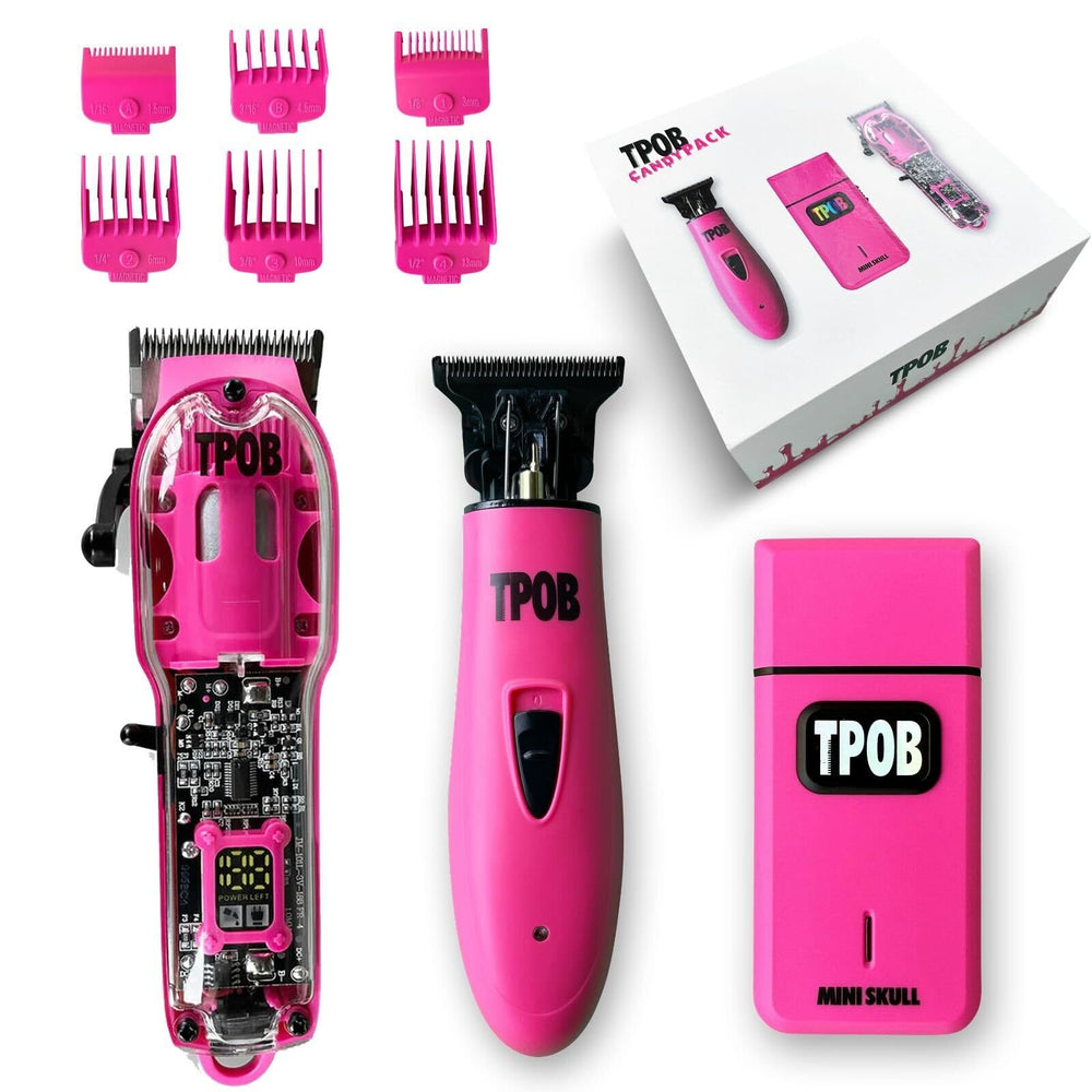 TPOB Slime 2 candy pink clipper for precise fades with cooler operation