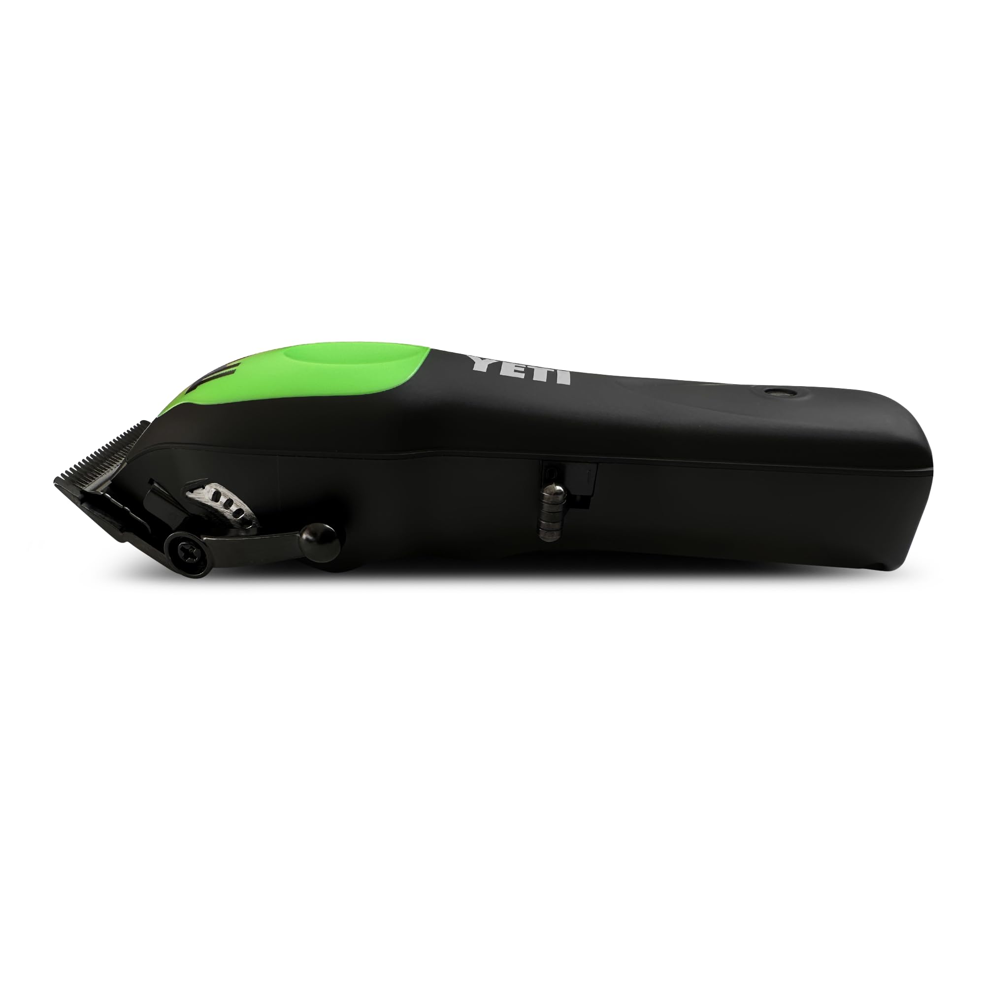 TPOB YETI clipper side view shows a compact professional-grade silhouette for handling.