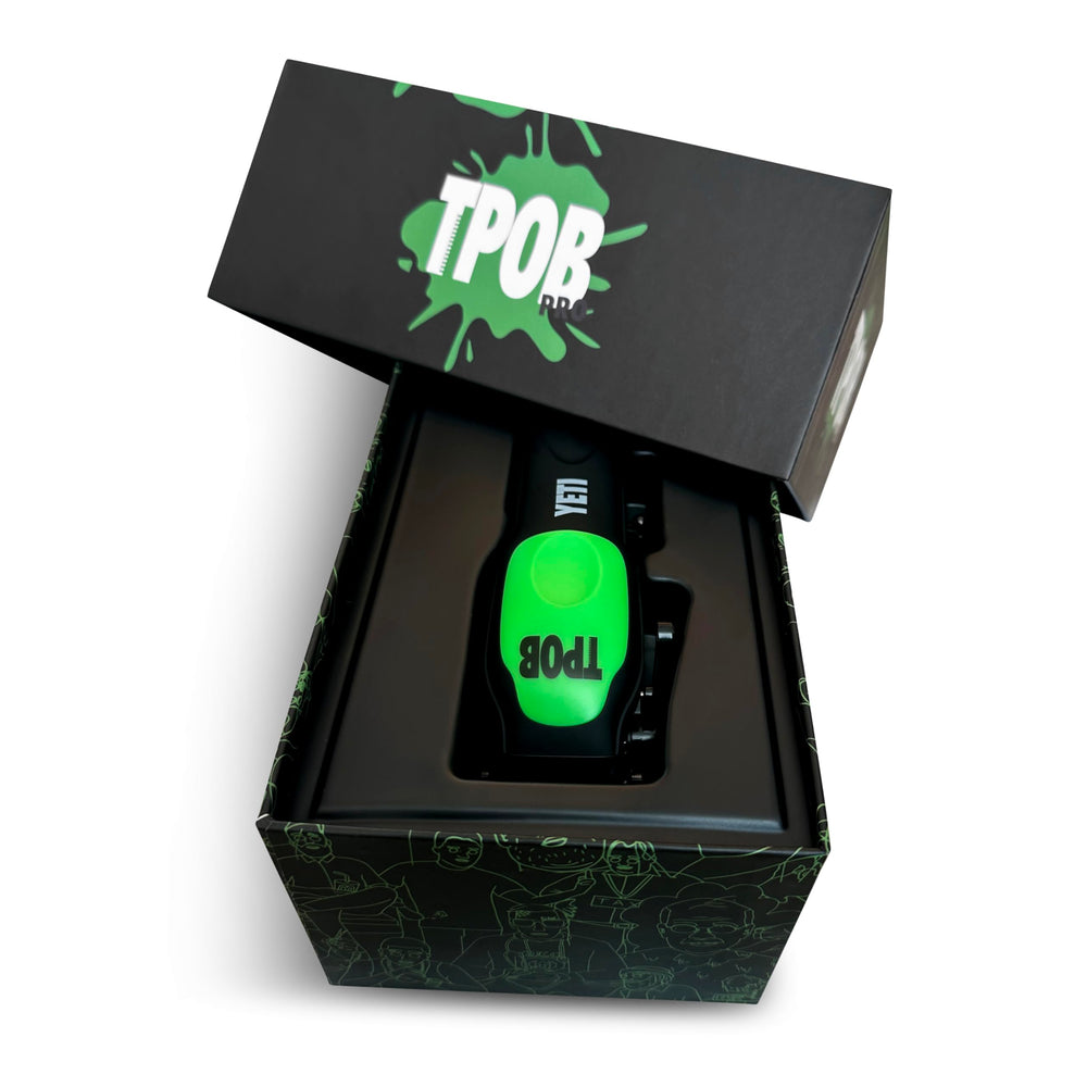 TPOB YETI turbocharged 10000 RPM motor delivers fast, clean cuts across hair textures.