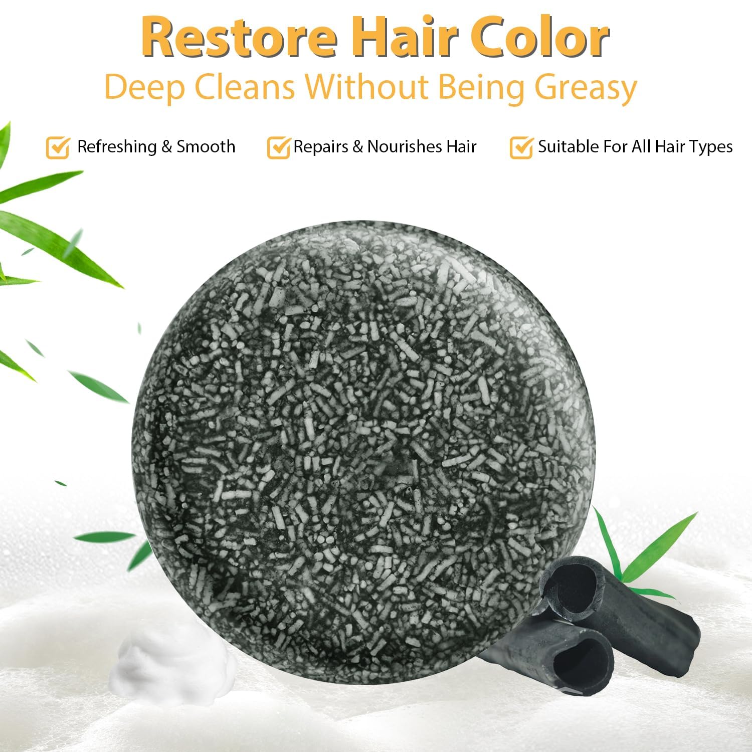 TPTAL Gray Hair Reverse Bar after-rinse finish reveals softer, more revived hair.