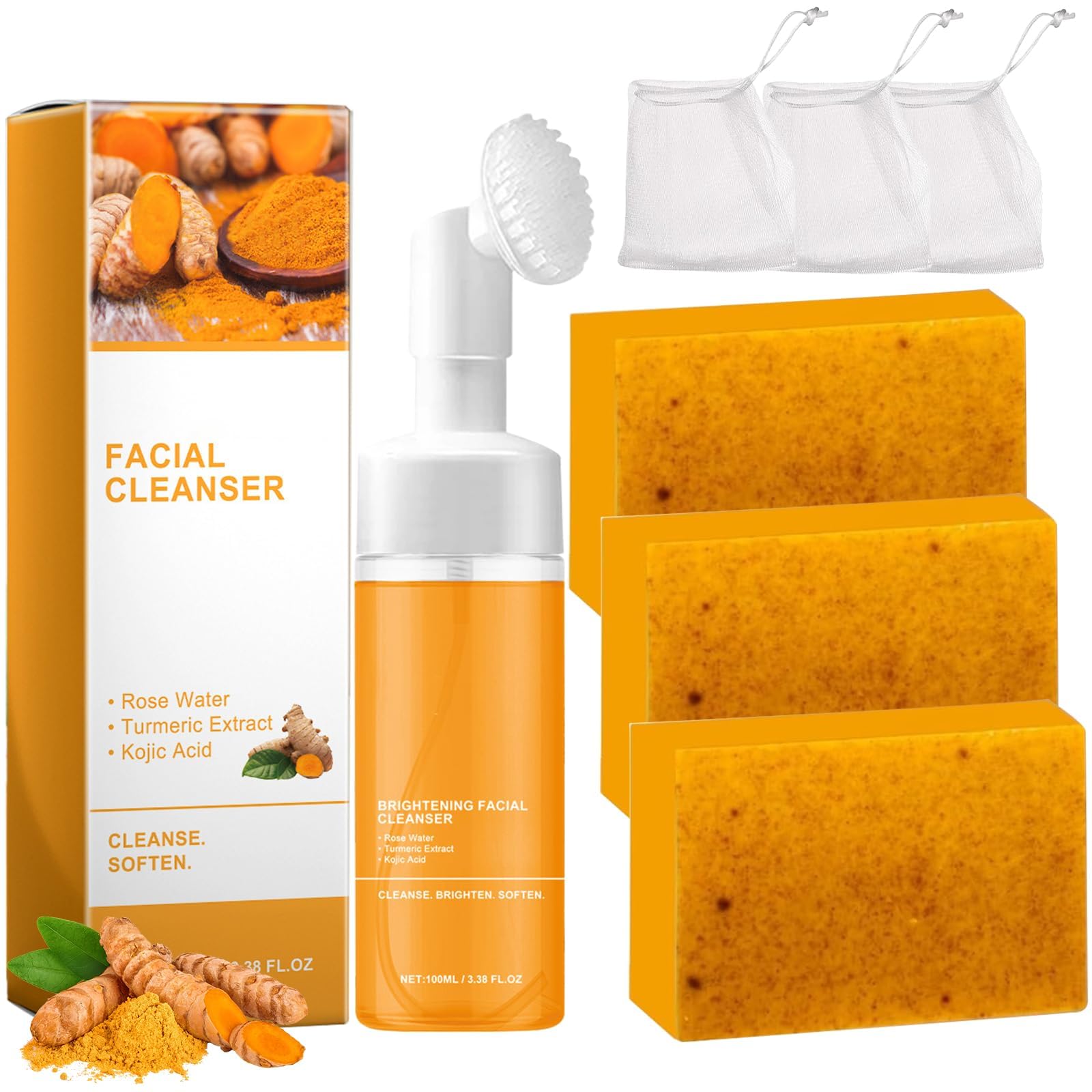 TPTAL Turmeric Wash and Care 2-Piece Set displayed as a kit for daily cleansing