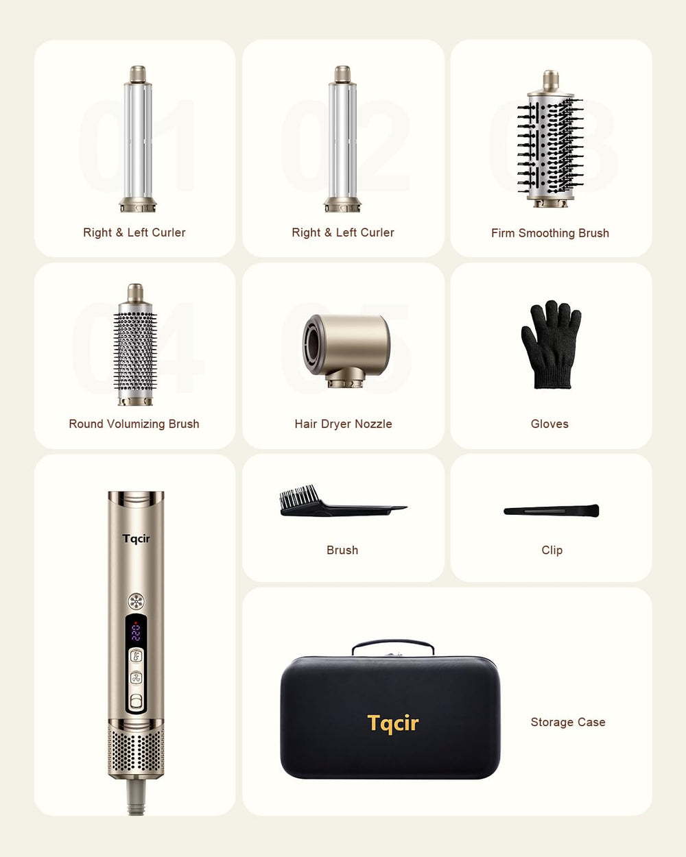 Tqcir compact lightweight design for on-the-go styling