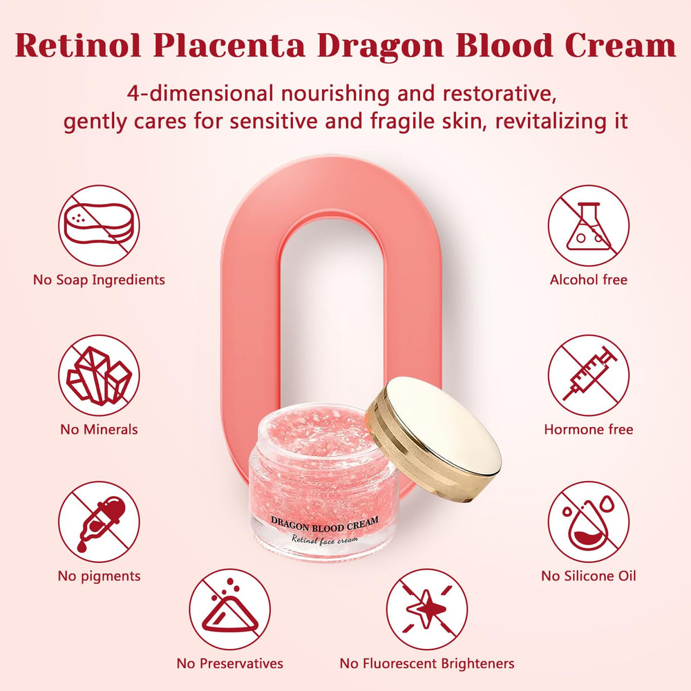 Traboto Dragons Blood Cream being applied for dewy, refreshed skin.