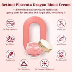 Traboto Dragons Blood Cream being applied for dewy, refreshed skin.