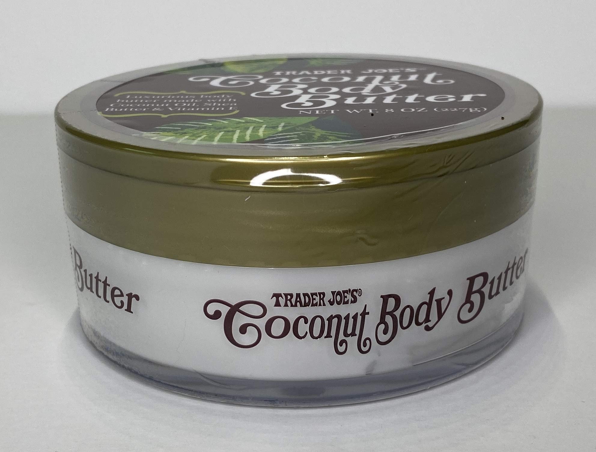 Trader Joe's Coconut Body Butter application scene showing smooth spread on skin.