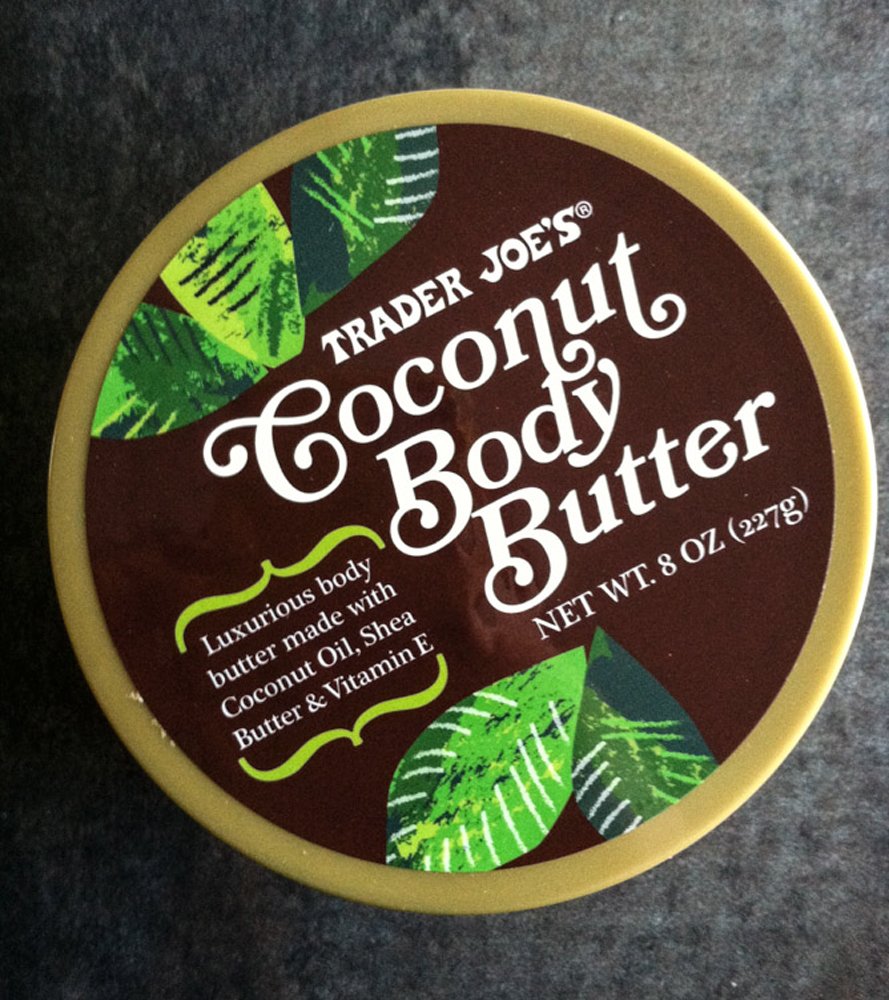 Trader Joe's Coconut Body Butter pack-of-2 showcases two jars for shared use