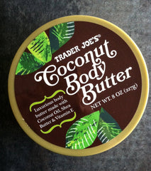Trader Joe's Coconut Body Butter pack-of-2 showcases two jars for shared use