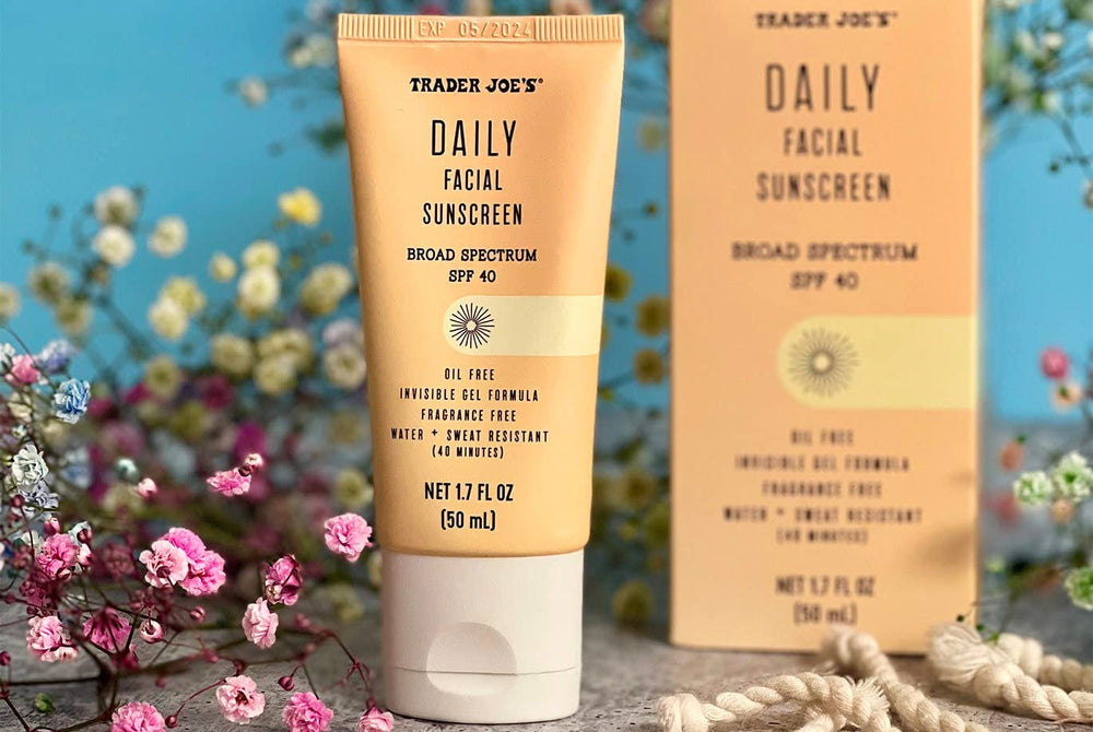 Trader Joe’s Daily Facial Sunscreen gel formula demonstrates water and sweat resistance in use