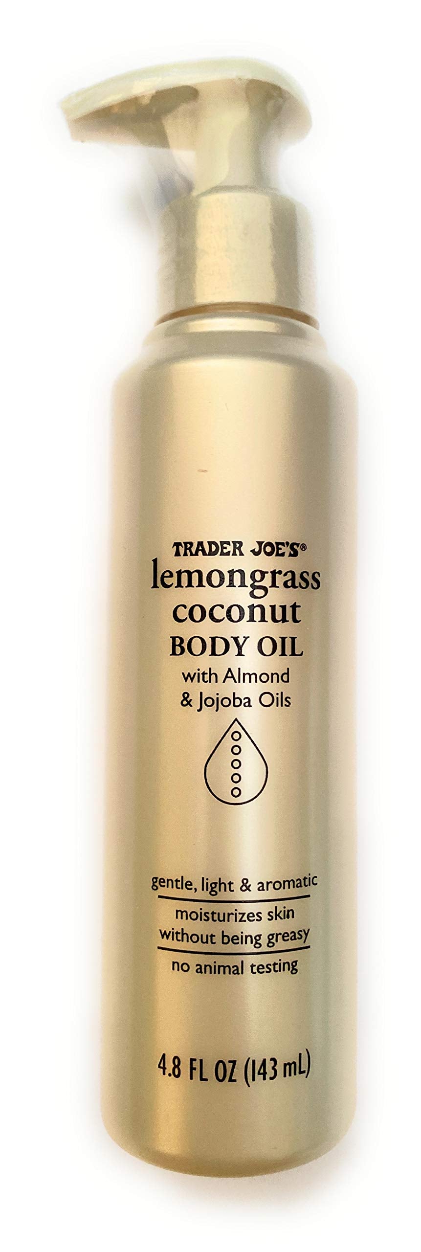 Trader Joe's ingredientes: coco, hierba limón, almendra y jojoba para piel hidratada.
