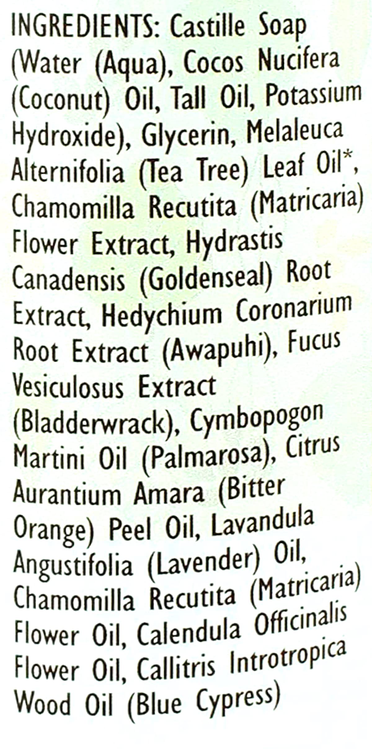 Trader Joe's Spa Face Wash with Tea Tree Oil—awapuhi and lavender notes for calming cleanse.
