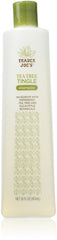Trader Joe's Tea Tree Tingle Shampoo bottle showing peppermint-tingle action for refreshed scalp