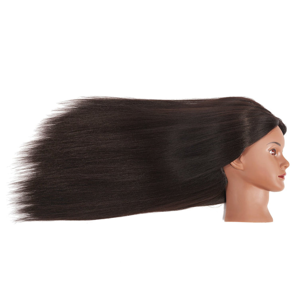 Traininghead free clamp stand included with mannequin head for secure setup.