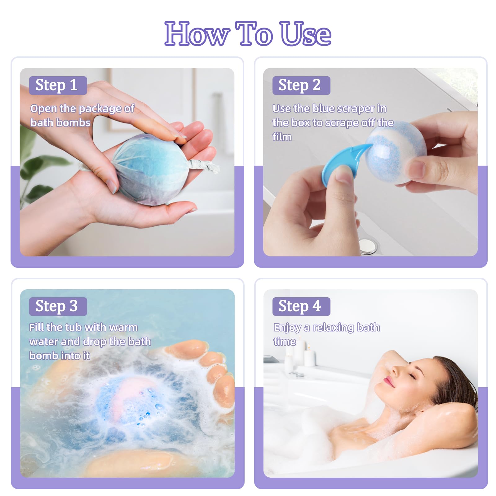 TranquilBliss vanilla swirl bombs create cozy, soothing evening bath ritual