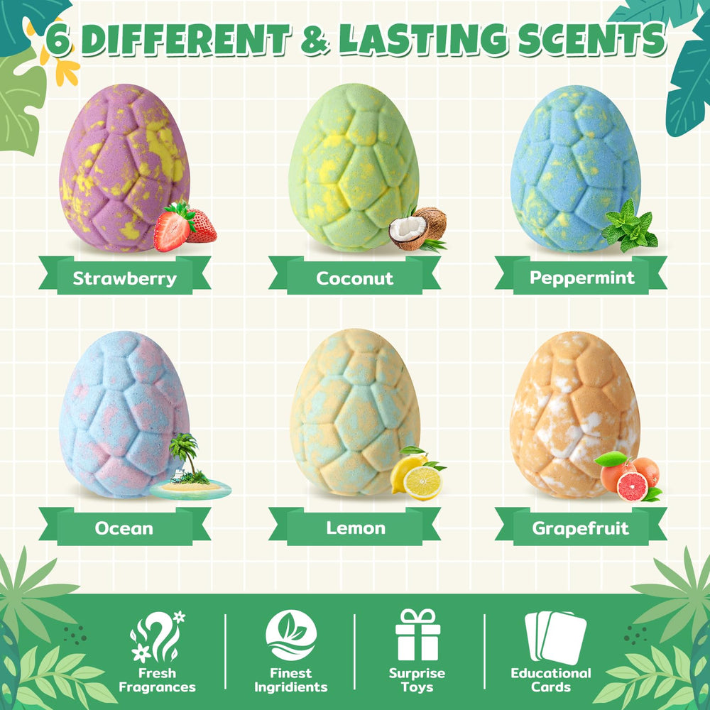 Dinosaur toy reveals as the egg melts in water.
