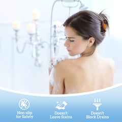 TranquilBliss shower steamer dissolving action demonstrates melt-release fragrance in steam.