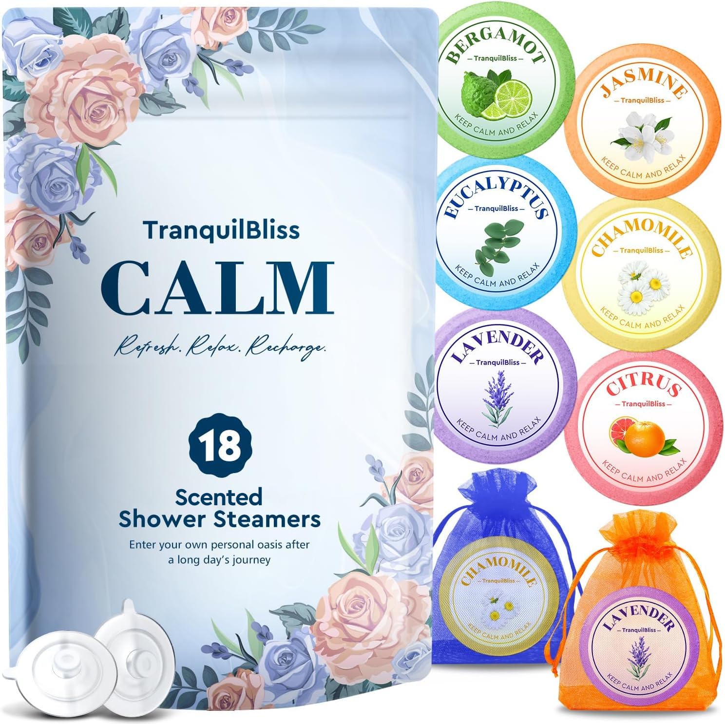 TranquilBliss 18-piece set packaging showcases gift-ready design for self-care