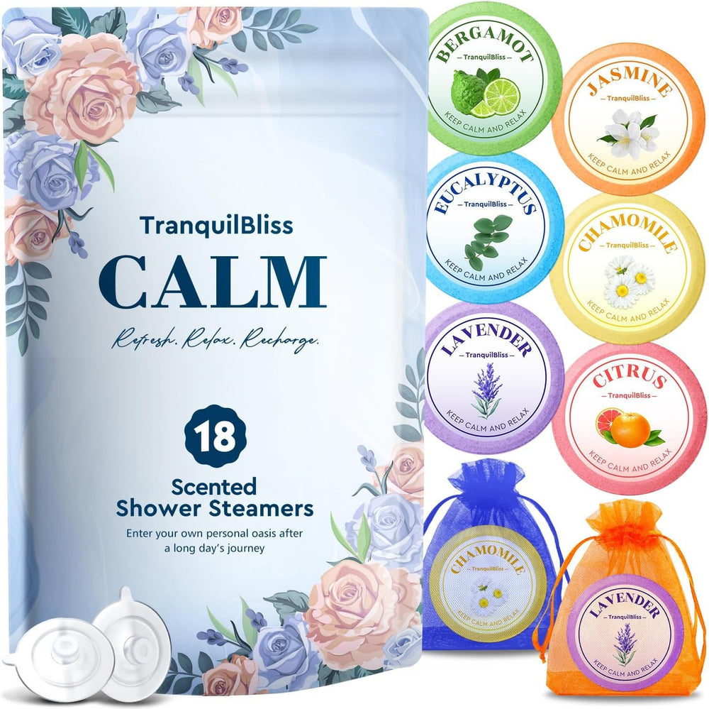TranquilBliss 18-piece set packaging showcases gift-ready design for self-care