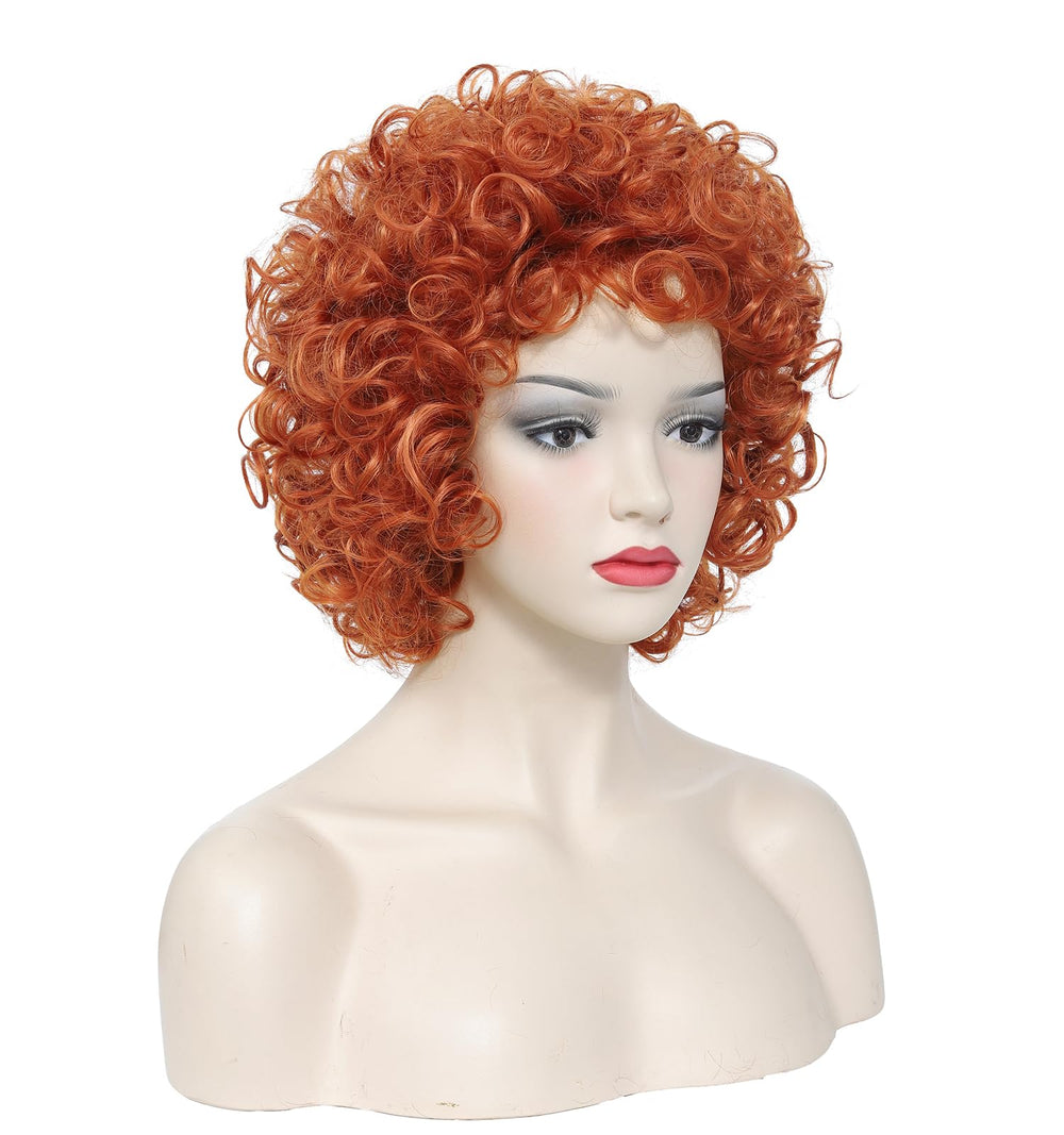 Traqur Karen Ice Spice Wig color-detail closeup captures vibrant auburn hue.