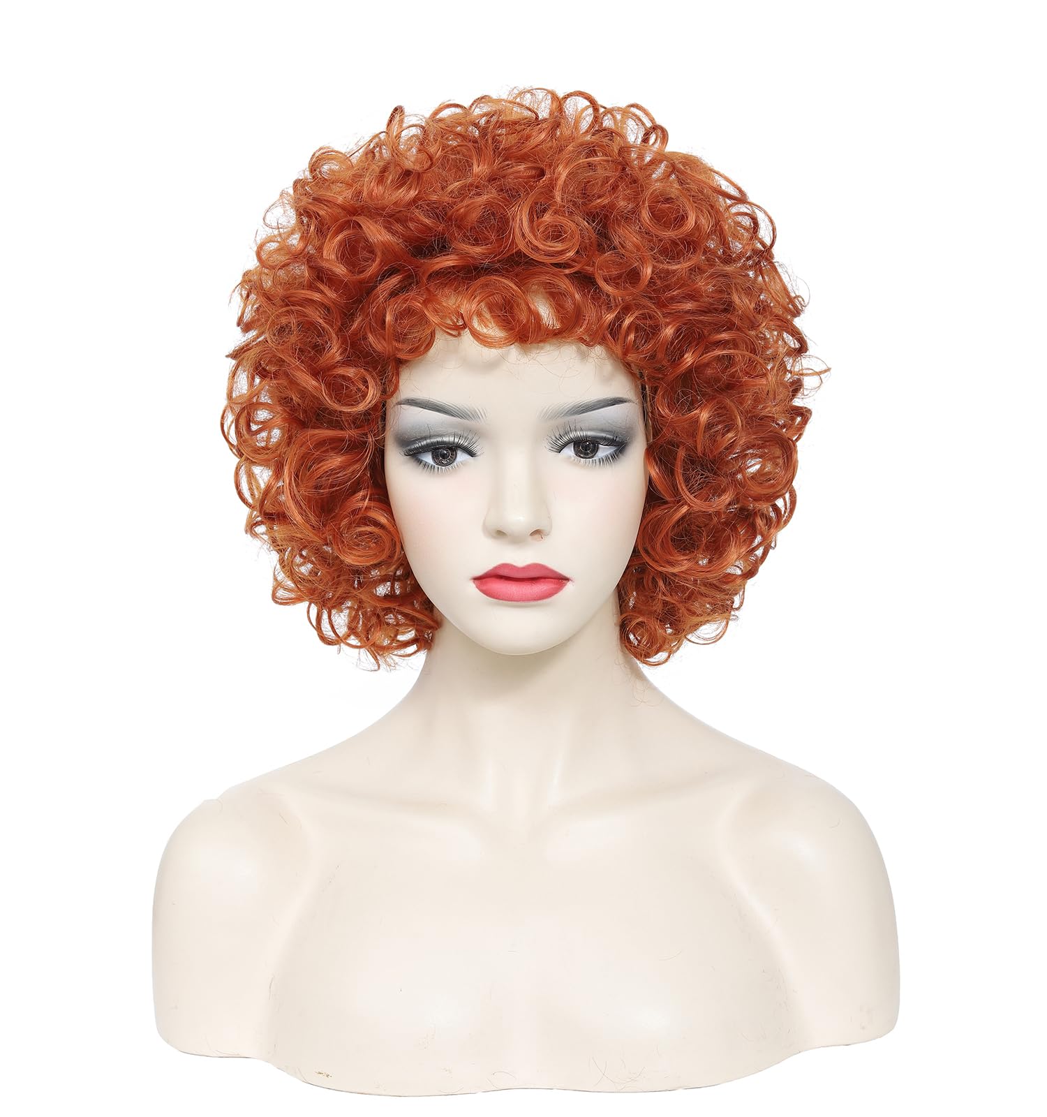 Traqur Karen Ice Spice Wig curl-detail close-up shows defined spirals and texture.