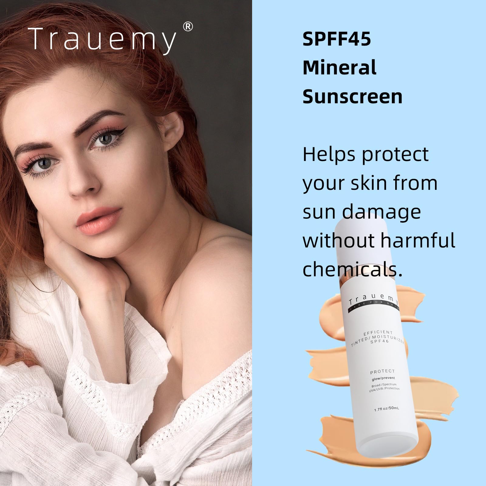 trauemy dewy finish on skin delivers a healthy, lit-from-within glow