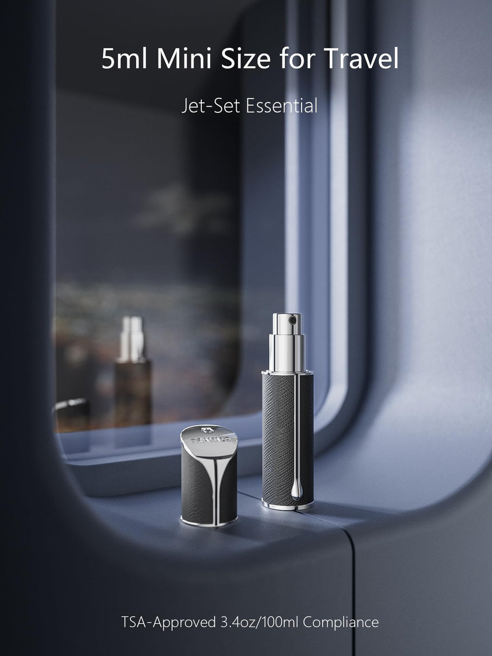 Travalo AQUA HD mist nozzle delivers a fine, even fragrance spray